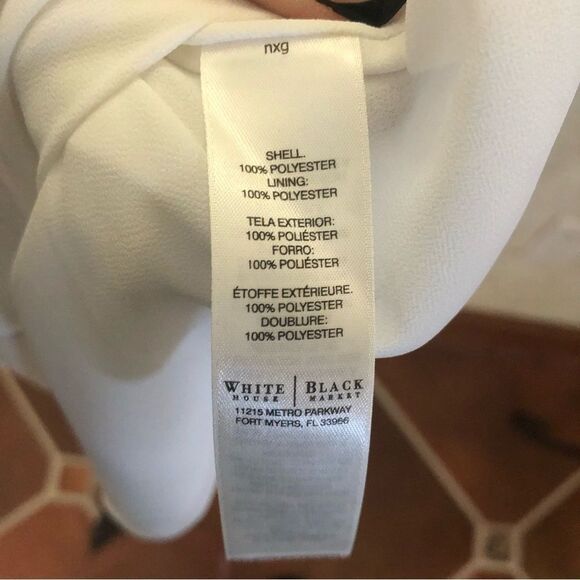 White House Black Market Pleated Ruffle Top - Picture 8 of 11